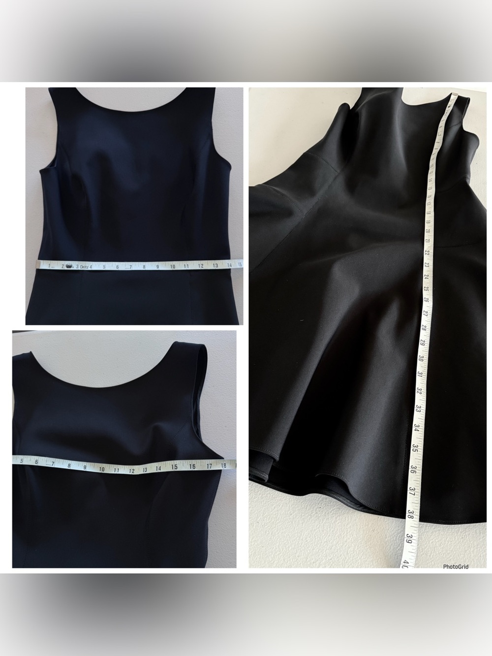 Ralph Lauren Black Label sleeveless fit-and-flare dress in black Size 8 - Picture 7 of 9